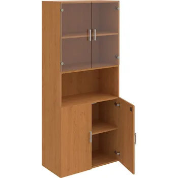 Policová skříň DZ 5 80 07 – Skříň policová dvéřová 185 × 80 cm - Olše , Olše , USH – hranatá