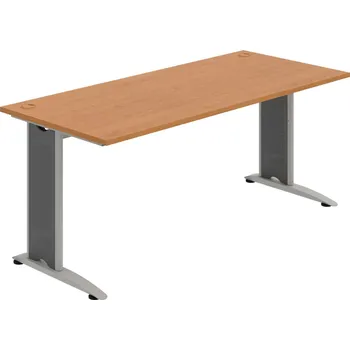Psací stůl FS 1800 – Stůl pracovní rovný 180 cm - Olše , Šedý kov