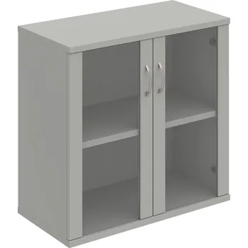 Policová skříň S 2 80 02 – Skříň policová dvéřová 76,8 × 80 cm - Šedá , Šedá , USN – Hobis