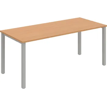 Psací stůl UJ 1800 – Stůl jednací rovný 180 cm - Buk , Šedý kov