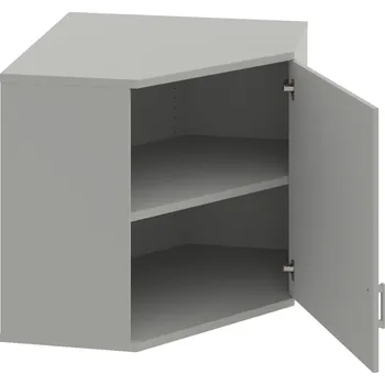 Policová skříň SRV 2 01 P H – Skříň vnitřní roh pravá 76,8 cm - Šedá , Šedá , USH – hranatá