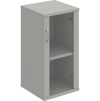 Policová skříň SZ 2 40 02 P – Skříň policová dvéřová 76,8 × 40 cm - Šedá , Šedá , USN – Hobis