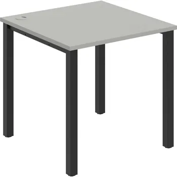 Psací stůl US 800 – Stůl pracovní rovný 80 cm - Šedá , Černý kov
