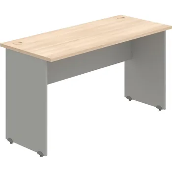 Psací stůl GE 1400 – Stůl pracovní rovný 140 cm, hl. 60 cm - Akát , Šedá