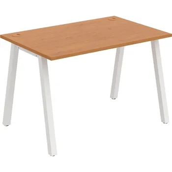 Psací stůl US A 1200 – Stůl pracovní délky 120 cm - Olše , Bílý kov