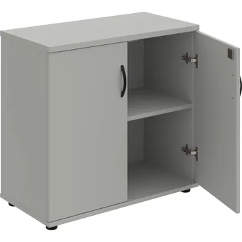 SPZ 80 40 – Skříňka ke stolu, zavřená, š. 80 cm - Šedá , Šedá , UCO – černá