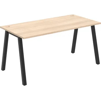 Psací stůl US A 1600 – Stůl pracovní délky 160 cm - Akát , Černý kov