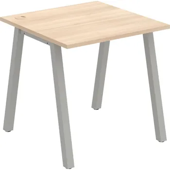 Psací stůl US A 800 – Stůl pracovní délky 80 cm - Akát , Šedý kov