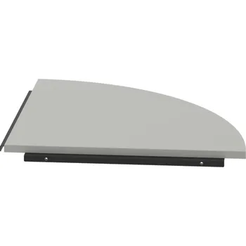 Jednací stůl CP 900 P – Stůl spojovací pravý - Šedá , Černý kov