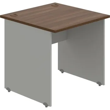 Psací stůl GS 800 – Stůl pracovní rovný 80 cm - Ořech , Šedá
