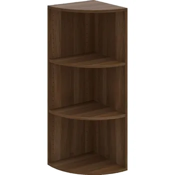 Policová skříň DR 3 L – Skříň vnější roh levý 111 cm - Ořech