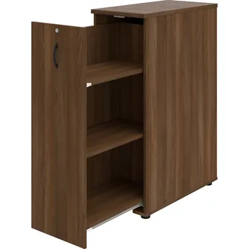 SPVZ 3 L – Skříňka ke stolu, šanonová, výsuvná, levá - Ořech , Ořech , UCO – černá