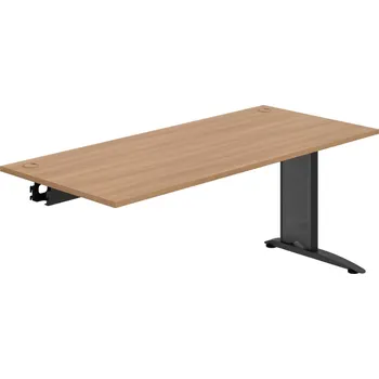 Psací stůl FS 1800 R – Stůl pracovní řetězící rovný 180 cm - Višeň , Černý kov