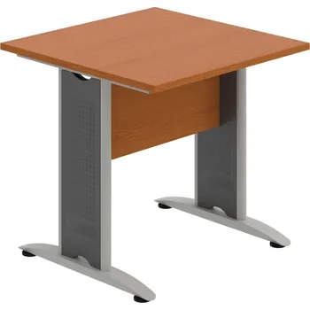Jednací stůl CJ 800 – Stůl jednací rovný 80 cm - Třešeň , Třešeň , Šedý kov