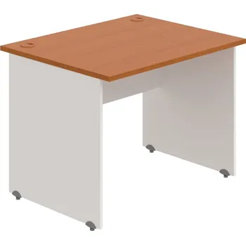 Psací stůl GS 1200 – Stůl pracovní rovný 120 cm - Třešeň , Bílá