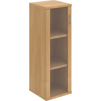 Policová skříň SZ 3 40 02 L – Skříň policová dvéřová 115,2 × 40 cm - Dub , Dub , USH – hranatá