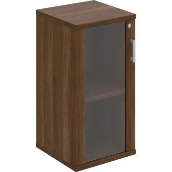 Policová skříň SZ 2 40 02 L – Skříň policová dvéřová 76,8 × 40 cm - Ořech , Ořech , USH – hranatá