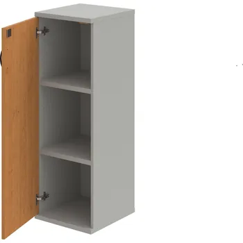 Policová skříň SZ 3 40 01 L – Skříň policová dvéřová 115,2 × 40 cm - Olše , Šedá , UCO – černá