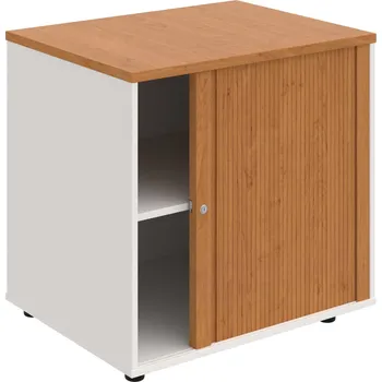 SPRZ 80 60 P P – Skříňka ke stolu, roletová, pravá, š. 80 cm, léta podél - Olše , Bílá , Olše