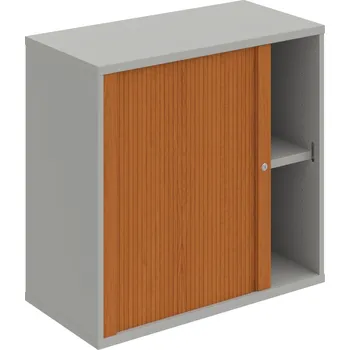 Policová skříň SZ 2 80 03 L – Skříň policová roletová levá 76.8 × 80 cm - Šedá , Třešeň