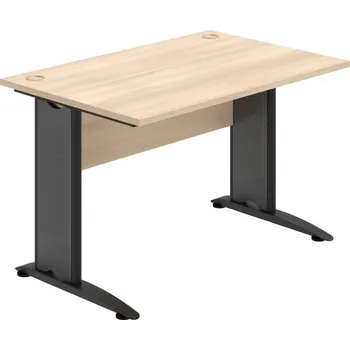 Psací stůl CS 1200 – Stůl pracovní rovný 120 cm - Akát , Akát , Černý kov