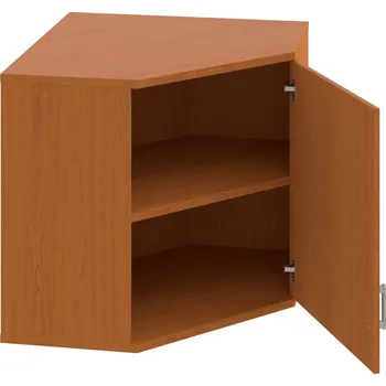 Policová skříň SRV 2 01 P H – Skříň vnitřní roh pravá 76,8 cm - Třešeň , Třešeň , USH – hranatá