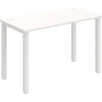 Psací stůl UE 1200 – Stůl pracovní délky 120 cm, hl. 60 cm - Bílá , Bílý kov