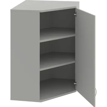 Policová skříň SRV 3 01 P H – Skříň vnitřní roh pravá 115,2 cm - Šedá , Šedá , USN – Hobis