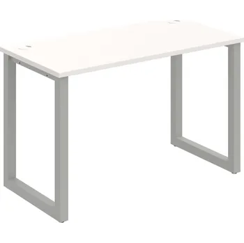 Psací stůl UE O 1200 – Stůl pracovní délky 120 cm, hl. 60 cm - Bílá , Šedý kov