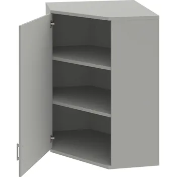 Policová skříň SRV 3 01 L H – Skříň vnitřní roh levá 115,2 cm - Šedá , Šedá , USH – hranatá