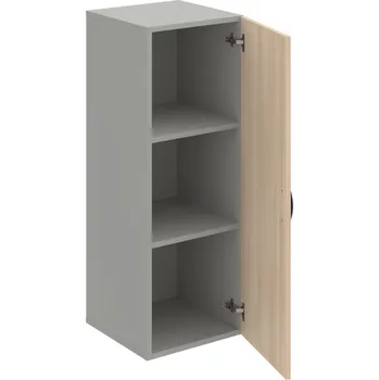 Policová skříň D 3 40 01 – Skříň policová dvéřová 111 × 40 cm - Akát , Šedá , UCO – černá
