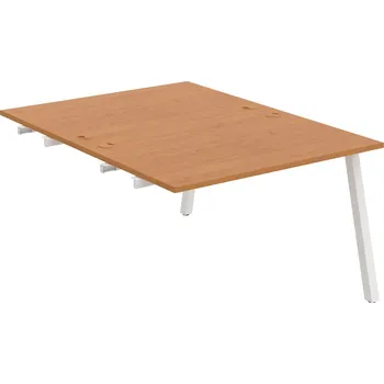 Psací stůl USD A 1200 R – Stůl pracovní 120 × 160 cm, k řetězení - Olše , Bílý kov