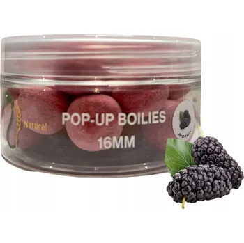 Boilies Wratislavia Baits Natural Pop-Up Moruše 16 mm / 100 ml - plovoucí boilies