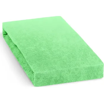 Prostěradlo Froté prostěradlo 160x200cm, středně zelené