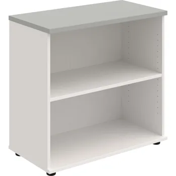 SP 80 40 – Skříňka ke stolu, otevřená, š. 80 cm - Šedá , Bílá