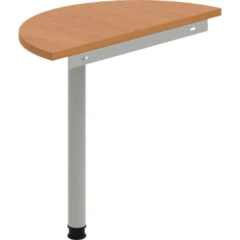 Jednací stůl GP 80 – Stůl zakončovací oblouk 80 cm - Olše , Šedý kov