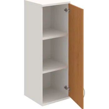 Policová skříň S 3 40 01 P H – Skříň policová dvéřová 115,2 × 40 cm - Olše , Bílá , USN – Hobis