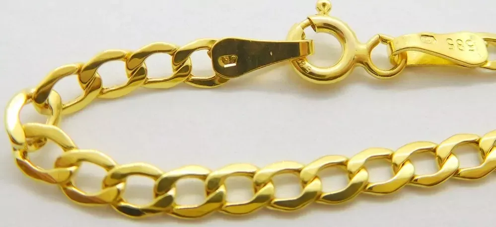 Klenoty Budín Mohutný pánský zlatý náramek PANCER 585/2,03gr 21cm HK7091 (Klenoty Budín Mohutný pánský zlatý náramek PANCER 585/2,03gr 21cm HK7091)