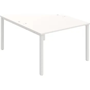 Psací stůl USD 1200 – Stůl pracovní 120 × 160 cm - Bílá , Bílý kov