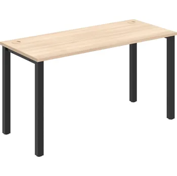 Psací stůl UE 1400 – Stůl pracovní délky 140 cm, hl. 60 cm - Akát , Černý kov