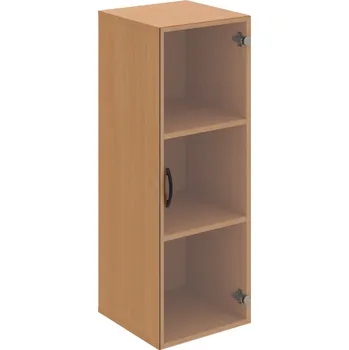 Policová skříň D 3 40 02 – Skříň policová dvéřová 111 × 40 cm - Čiré , Buk , UCO – černá