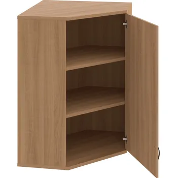 Policová skříň SRV 3 01 P H – Skříň vnitřní roh pravá 115,2 cm - Višeň , Višeň , UCO – černá
