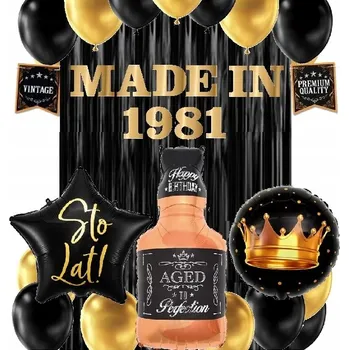 Balónek BALÓNKY k narozeninám 30 40 let BANNER libovolný ROČNÍK