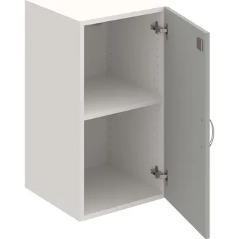 Policová skříň DZ 2 40 01 – Skříň policová dvéřová 74 × 40 cm - Šedá , Bílá , USN – Hobis