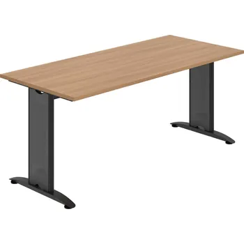 Jednací stůl FJ 1800 – Stůl jednací rovný 180 cm - Višeň , Černý kov