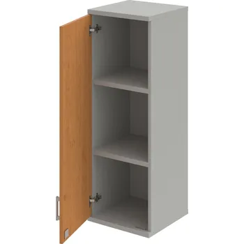 Policová skříň SZ 3 40 01 L H – Skříň policová dvéřová 115,2 × 40 cm - Olše , Šedá , USH – hranatá