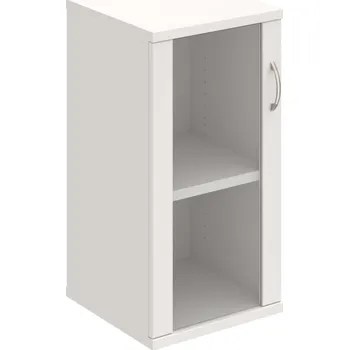 Policová skříň S 2 40 02 L – Skříň policová dvéřová 76,8 × 40 cm - Bílá , Bílá , USN – Hobis