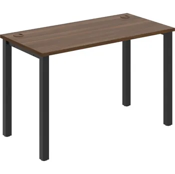 Psací stůl UE 1200 – Stůl pracovní délky 120 cm, hl. 60 cm - Ořech , Černý kov