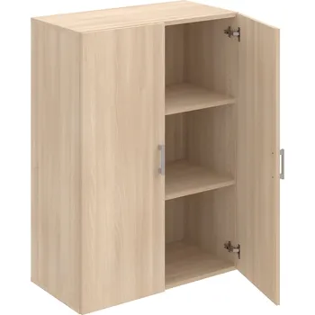 Policová skříň D 3 80 01 – Skříň policová dvéřová 111 × 80 cm - Akát , Akát , USH – hranatá