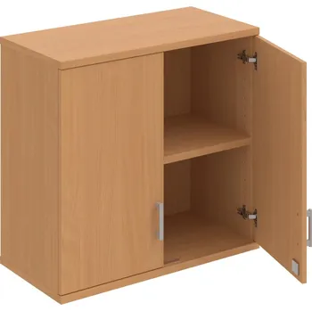 Policová skříň SZ 2 80 01 H – Skříň policová dvéřová 76,8 × 80 cm - Buk , Buk , USH – hranatá